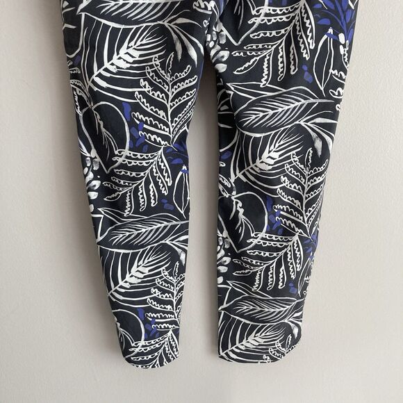 Marine Layer Allison Ankle Pant Phantom Foliage Print Size Small Pull On - Picture 9 of 11